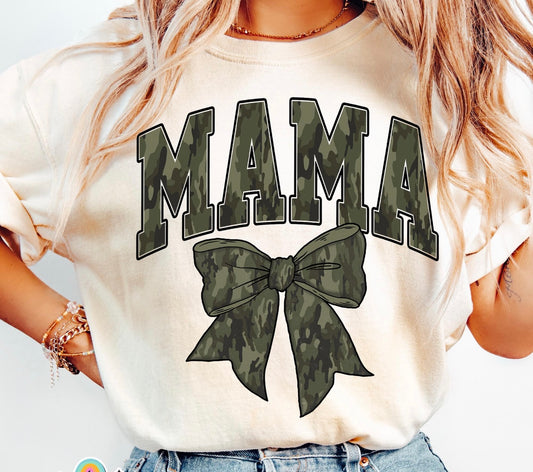 Mama Camo Bow Shirt